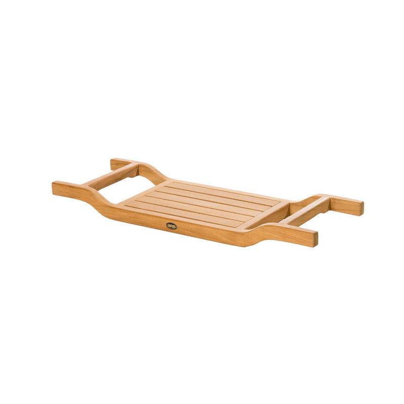 Teak Bathtub Backrest / This bright, subtle interior impresses with its